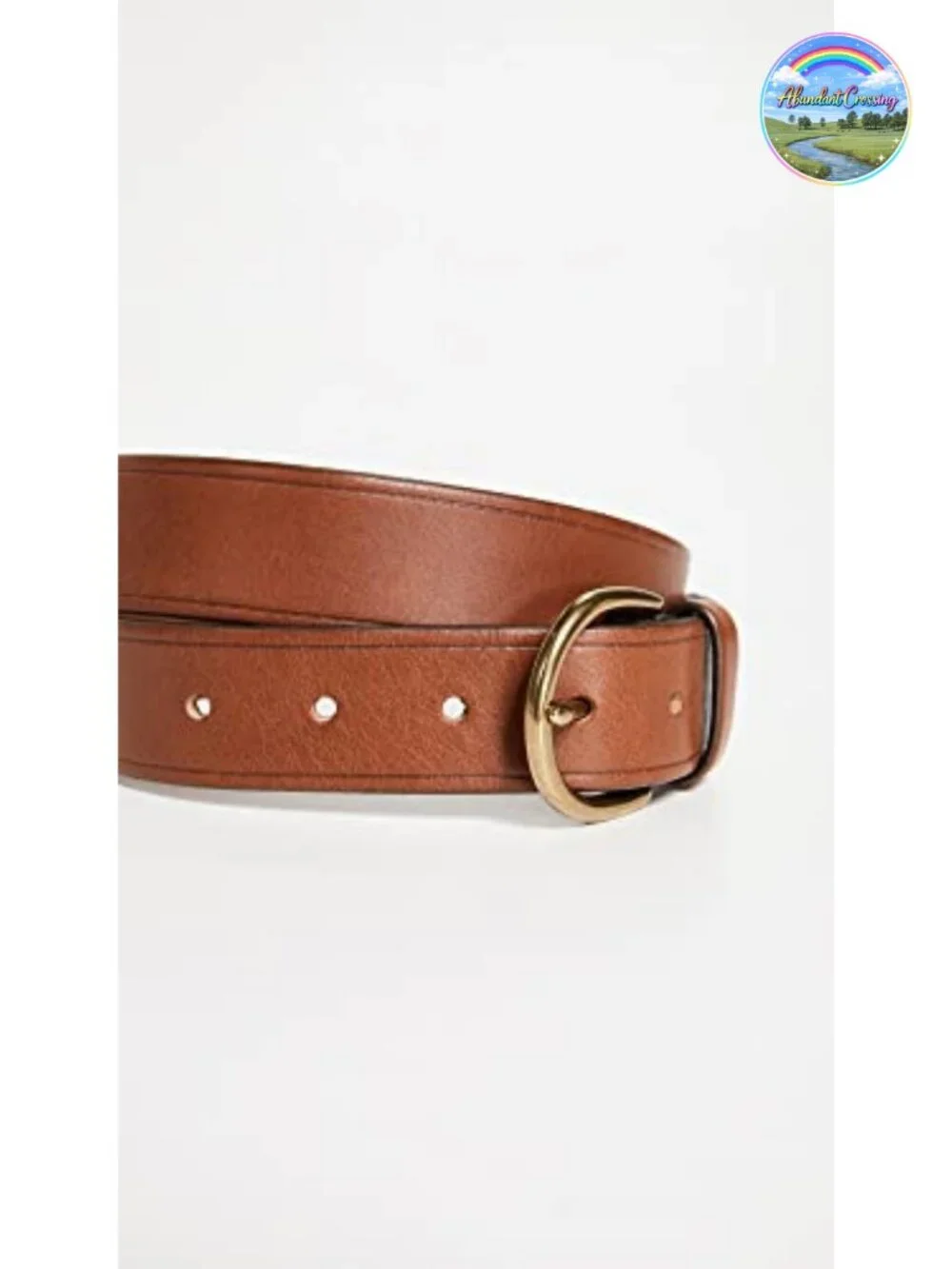 Madewell Leather Belt with Gold-Tone Buckle